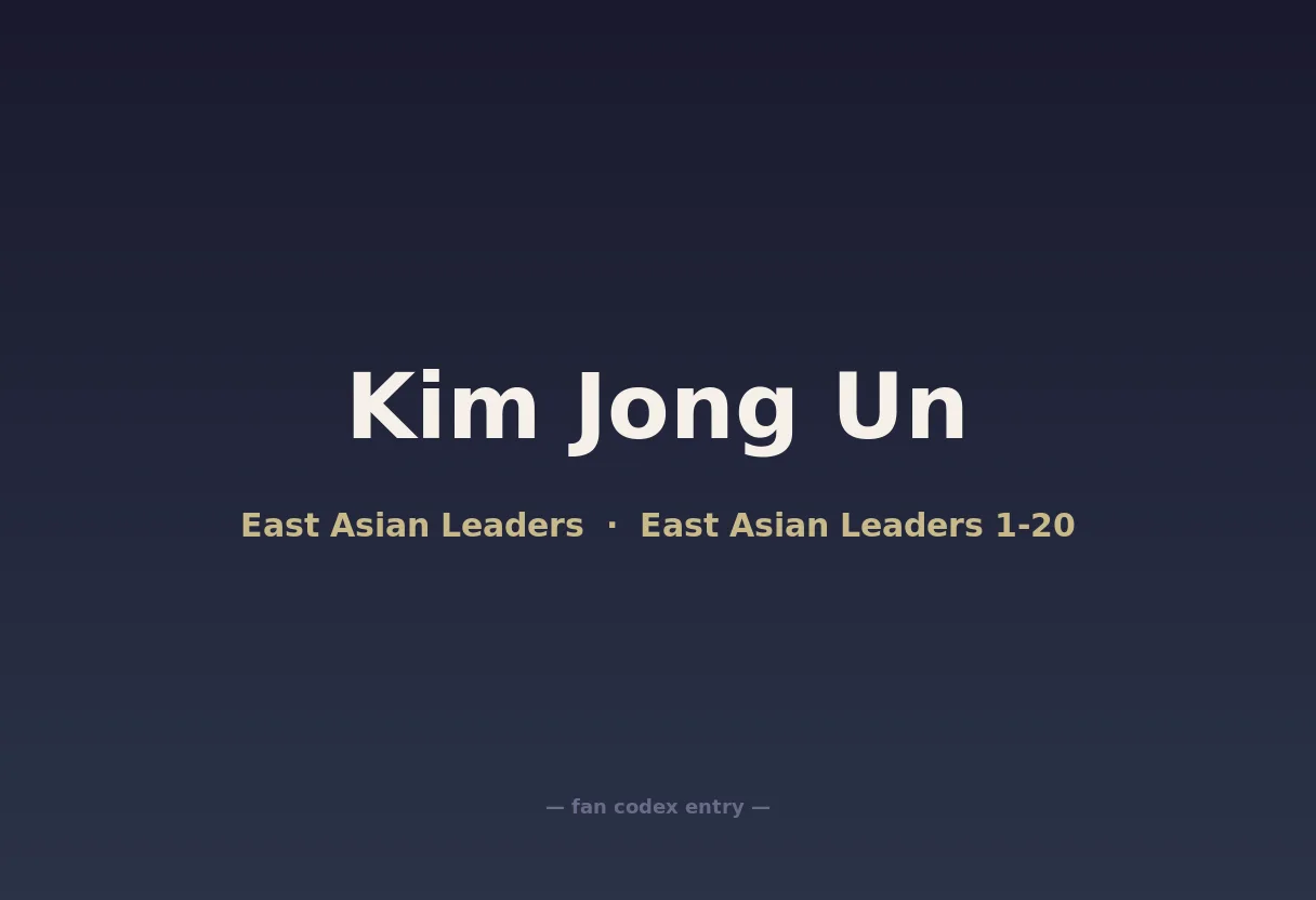 Kim Jong Un
