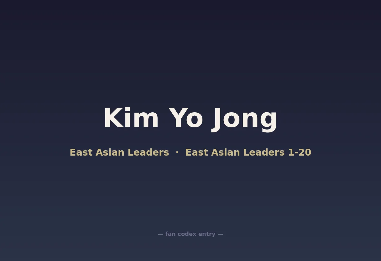 Kim Yo Jong